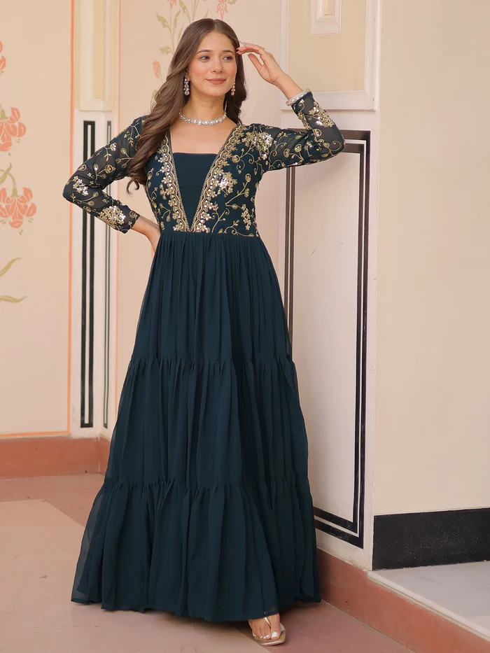 Graceful Long Dress Gown